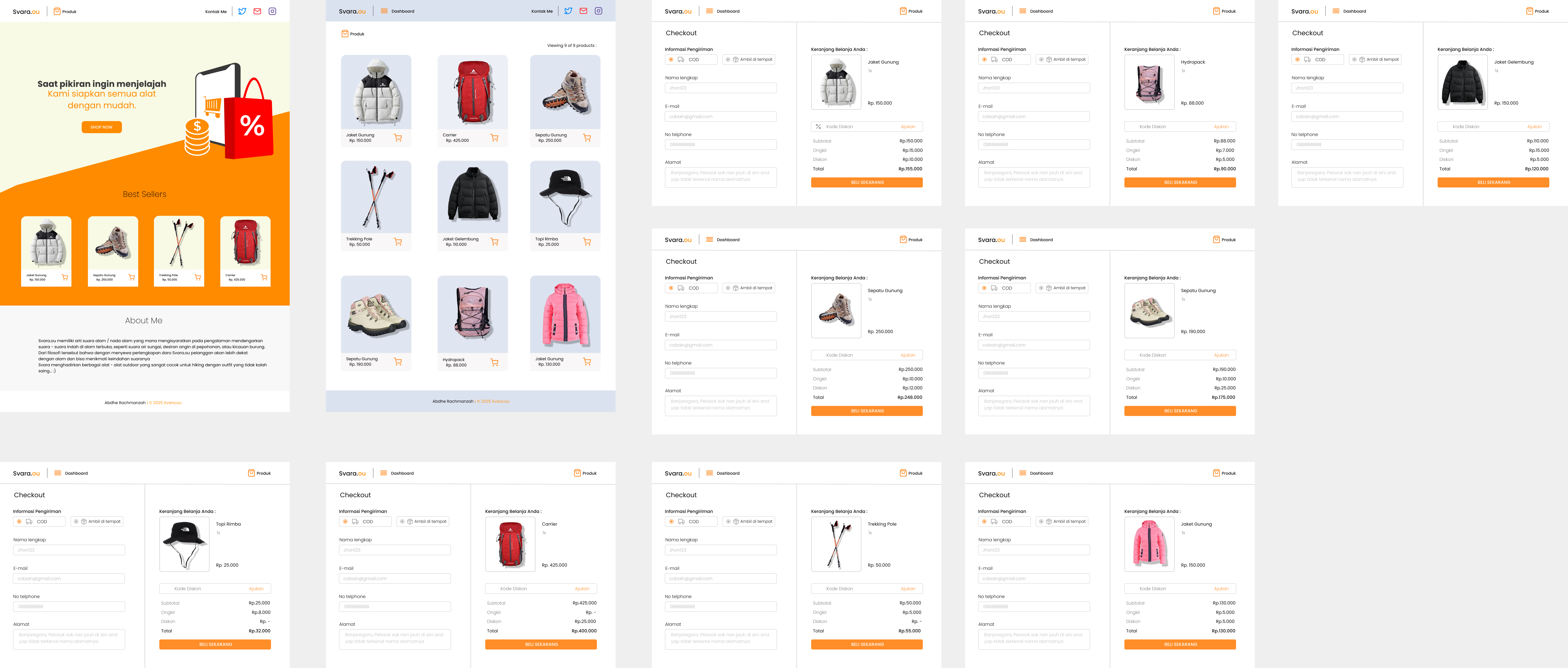 Desain E-commerce Hiking